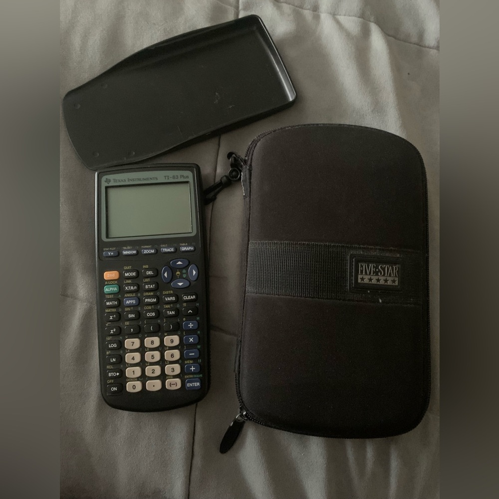 Texas Instruments TI-83 Graphing Calculator & Hard Shell Case